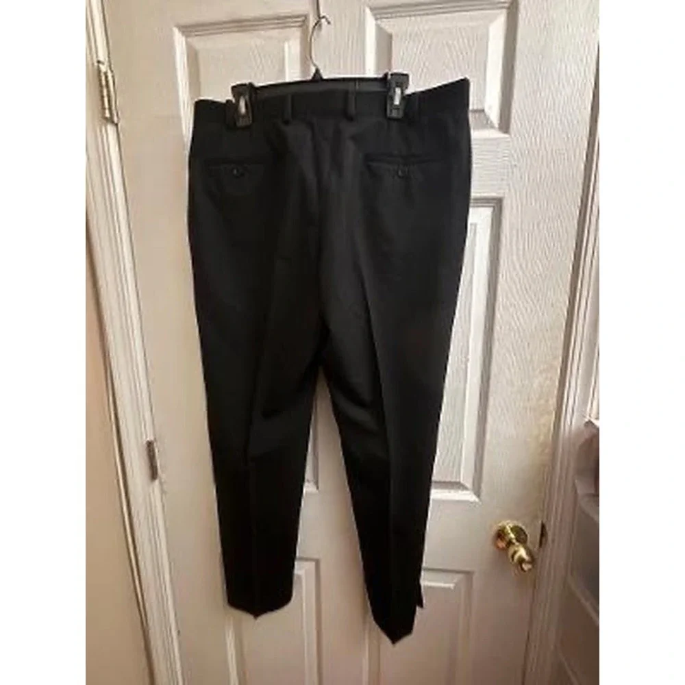 Michael Kors Women's Black Dress Pants Straight Leg Twill Pockets XL Regular